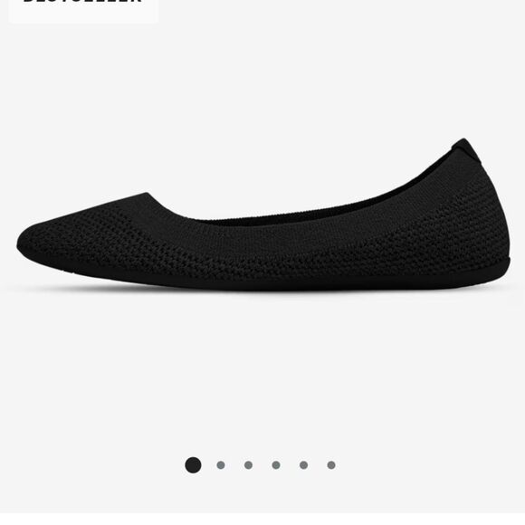 Allbirds Tree Breezers Ballet Flats 7.5 Classic Casual Comfy Dark Academia - Picture 1 of 7